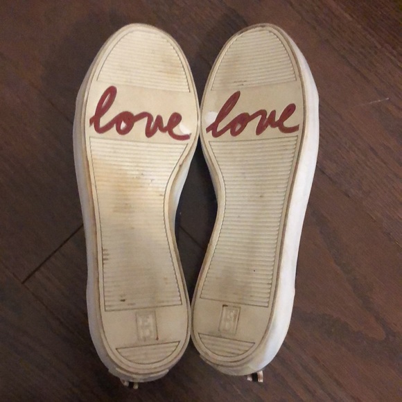 ED by Ellen Degeneres navy blue polka dot loafers. Rubber “love” sole. Cute! - Picture 4 of 9